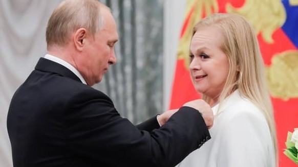 Larissa Dolina et Vladimir Poutine