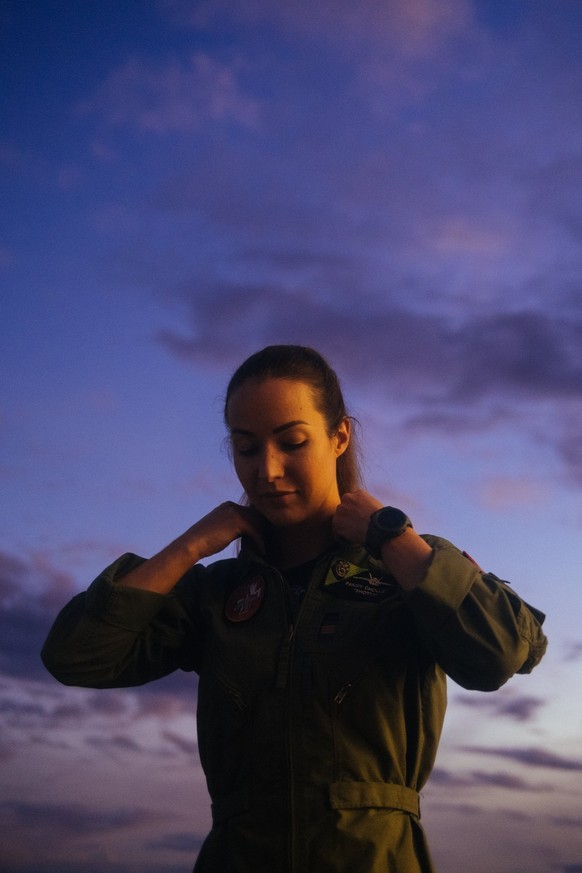 Fanny Chollet, première pilote de chasse helvétique.