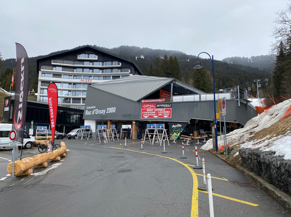 Nous sommes arrivés au pied des pistes grâce à Uber Ski.