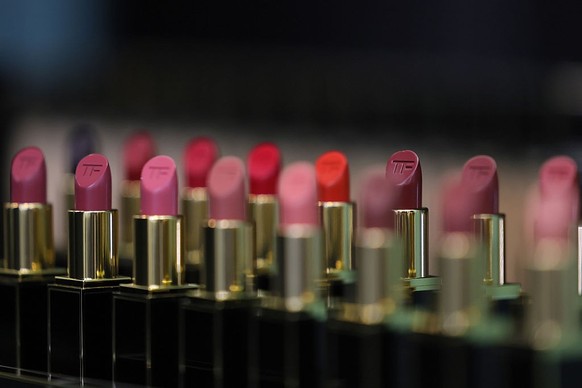 PARIS, FRANCE - OCTOBER 01: Tom Ford Beauty products shot backstage during the Tom Ford Défilé Spring/Summer 2026 as part of Paris Fashion Week on October 01, 2025 in Paris, France. (Photo by Vittorio ...