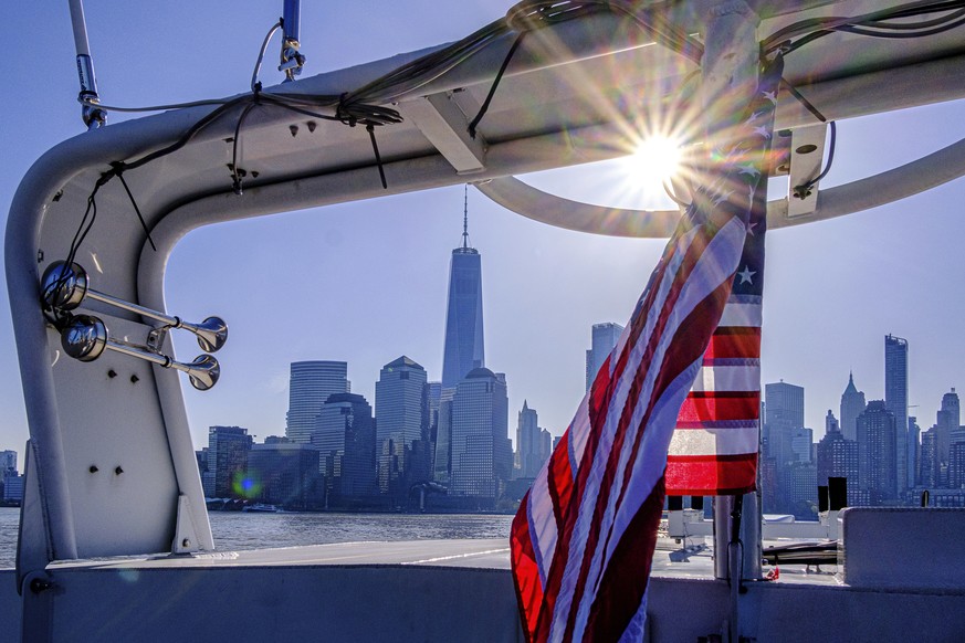 Une jolie vue de l'île de Manhattan.