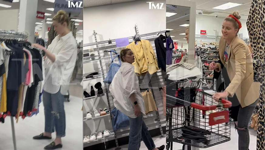 Fauchée, Amber Heard fait du shopping dans un magasin discount