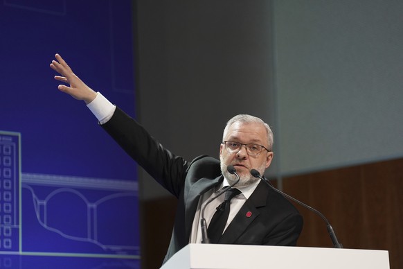 German Galushchenko, Minister of Energy of Ukraine speaks during a breakout meeting on power of transformation and building back better in the energy sector on the first day of the Ukraine Recovery Co ...