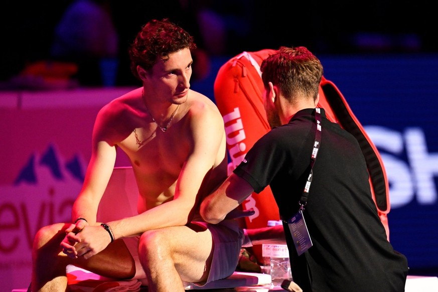 Le Français Ugo Humbert a dû abandonner pendant sa demi-finale contre Davidovich Fokina.