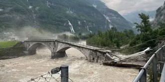 D'énormes masses d'eau sont tombées dans les Alpes