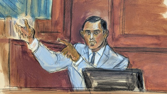 The scene outside the Daniel Patrick Moynihan U.S. Courthouse in lower Manhattan as jury selection begins in the Sean &quot;Diddy&quot; Combs federal sex trafficking trial May 5, 2025, in New York Cit ...