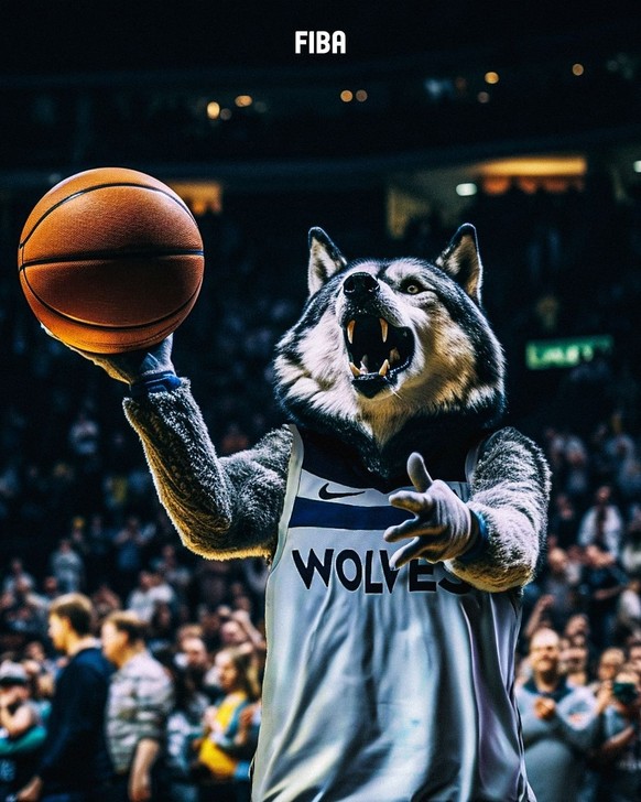 Autre joueur redoutable, le loup des Minnesota Timberwolves. Il rôde du côté de Minneapolis.