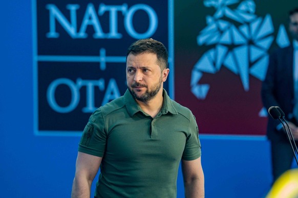 Le président ukrainien, Volodymyr Zelensky, ici à un sommet de l'Otan à Vilnius, en Lituanie, en 2023.