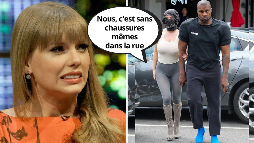 Kanye West a récemment été photographié dans la rue en chaussettes avec sa nouvelle femme.