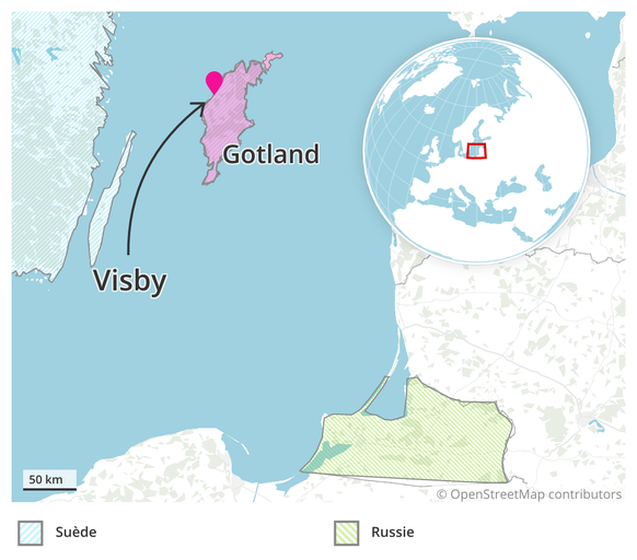 Gotland-Suède-Russie