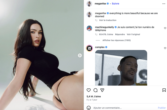 La réaction du rockeur/rappeur/danseur/artiste (oui, Colson a eu beaucoup de phases musicales).