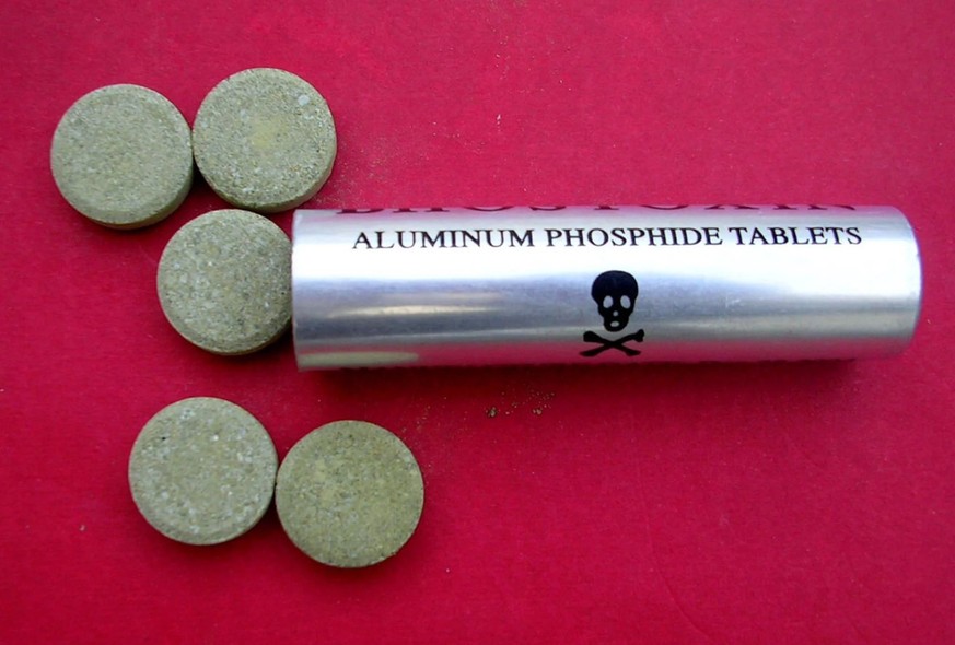 Le phosphure d&#039;aluminium peut être acheté sous forme de comprimés.