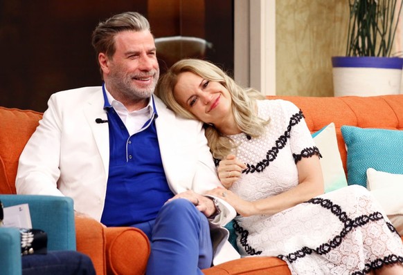 Le couple John Travolta et Kelly Preston, en 2018. L'actrice est décédée deux ans plus tard.