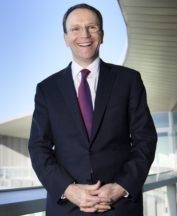 Nestle&#039;s CEO Ulf Mark Schneider poses on top of the Nestle&#039;s headquarter after the 2016 full-year results press conference, in Vevey, Switzerland, on Thursday, February 16, 2017. Nestle&#039 ...