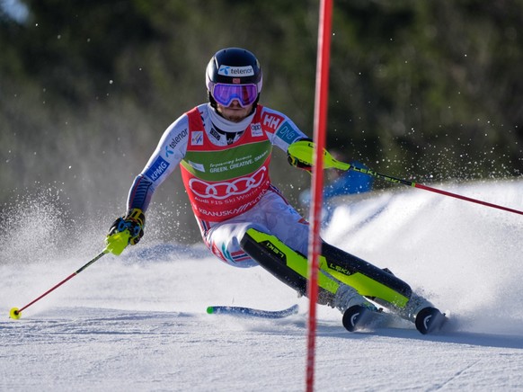 Atle Lie McGrath est en tête du slalom de Kranjska Gora après la 1re manche