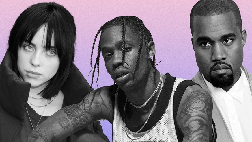 Billie Eilish, Travis Scott et Kanye West