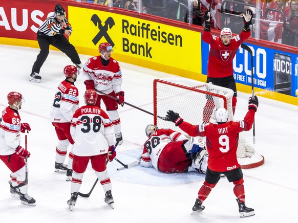 Damien Riat a inscrit contre le Danemark son 6e but du tournoi