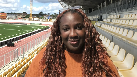 Torha Balde, chef de presse du Stade Montois et joueuse de rugby.