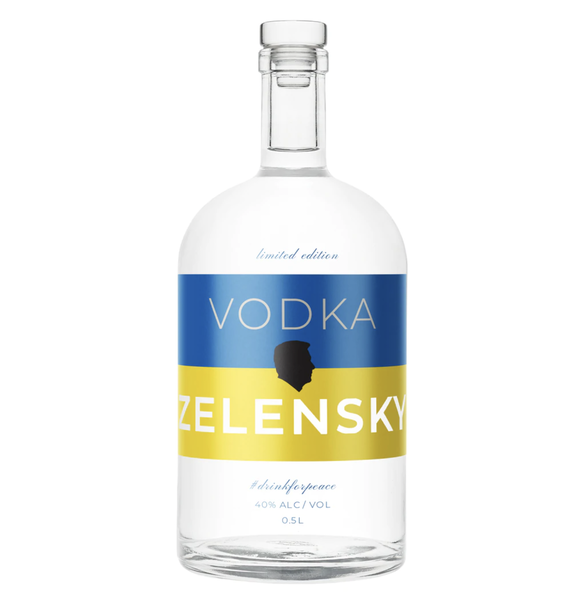 «Zelensky», la vodka suisse créée pour soutenir l'Ukraine dans la guerre qui l'oppose aux russes.