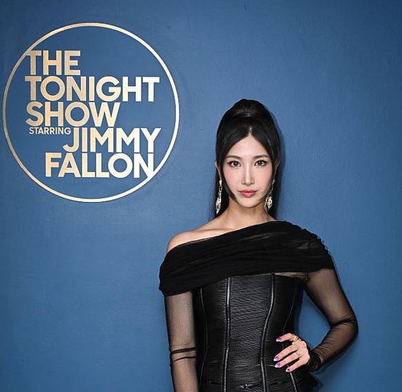 THE TONIGHT SHOW STARRING JIMMY FALLON -- Episode 2196 -- Pictured: Singer Ejae poses backstage on Tuesday, October 7, 2025 -- (Photo by: Todd Owyoung/NBC via Getty Images)