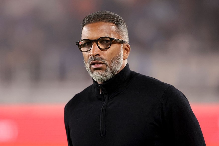MONACO, MONACO - APRIL 5: Olympique de Marseille coach Habib Beye during the Ligue 1 McDonald's football match between AS Monaco (ASM) and Olympique de Marseille (OM) at Stade Louis II on April 5 ...