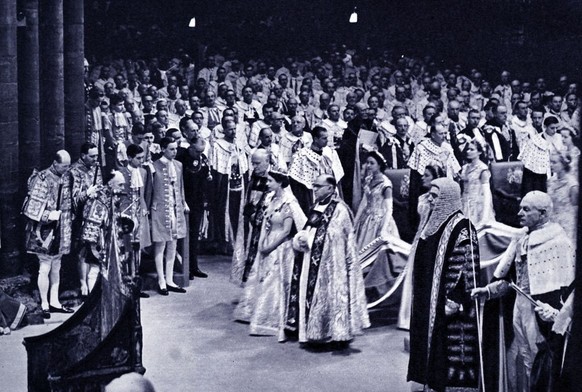 The coronation of Elizabeth II of the United Kingdom, took place on 2 June 1953 at Westminster Abbey, London. (Photo by: Universal History Archive/Universal Images Group via Getty Images)