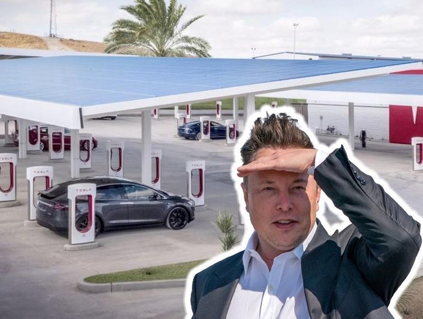 Tesla Elon Musk restaurants restau bar cinéma station de recharge voiture argent entreprise dollars