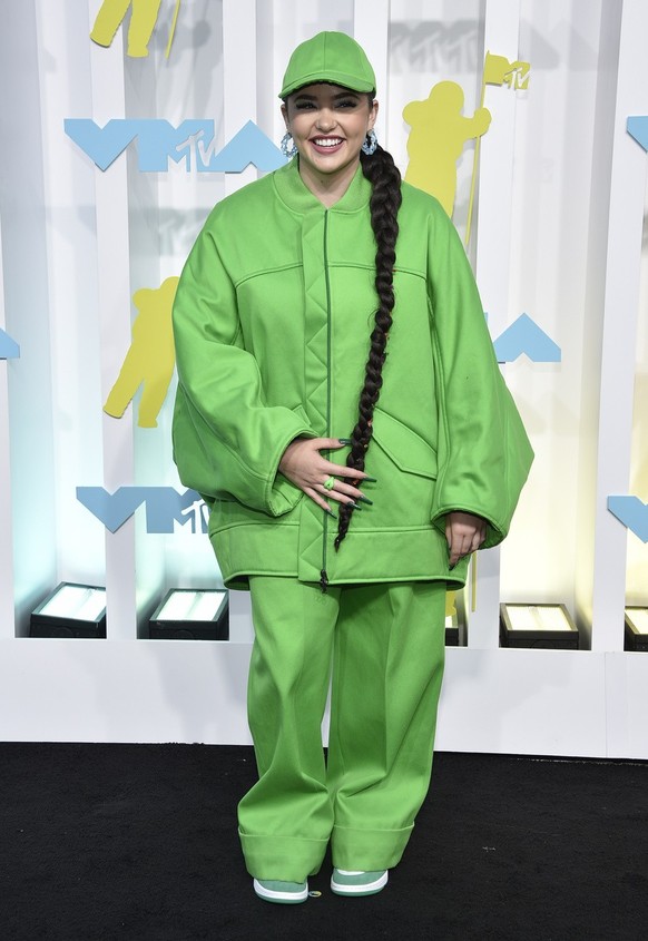 Lauren Spencer-Smith arrives at the MTV Video Music Awards at the Prudential Center on Sunday, Aug. 28, 2022, in Newark, N.J. (Photo by Evan Agostini/Invision/AP)