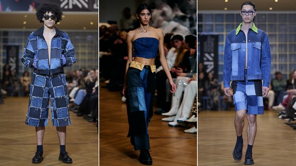 Défilé Atelier J.Santana à la Fashion Week de Zurich, jeudi 12 février 2026.