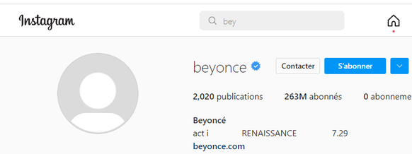 Dans la foulée, Queen B a également ajouté ces inscriptions dans sa biographie Instagram.