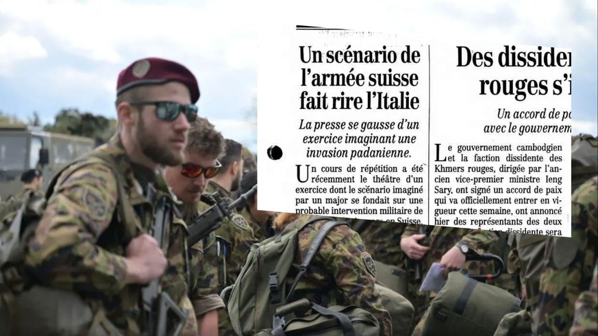 4000 soldats mobilisés pour l'exercice «LUX 23». Extrait du Nouveau Quotidien, en 1996.