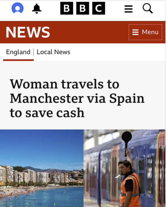 Schlagzeile der Woche: Manchester via Spanien