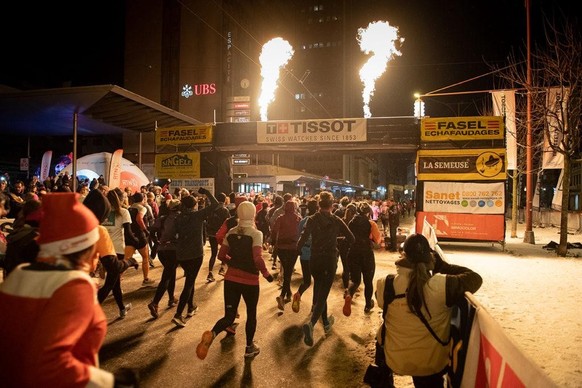 Le départ officiel de la course.