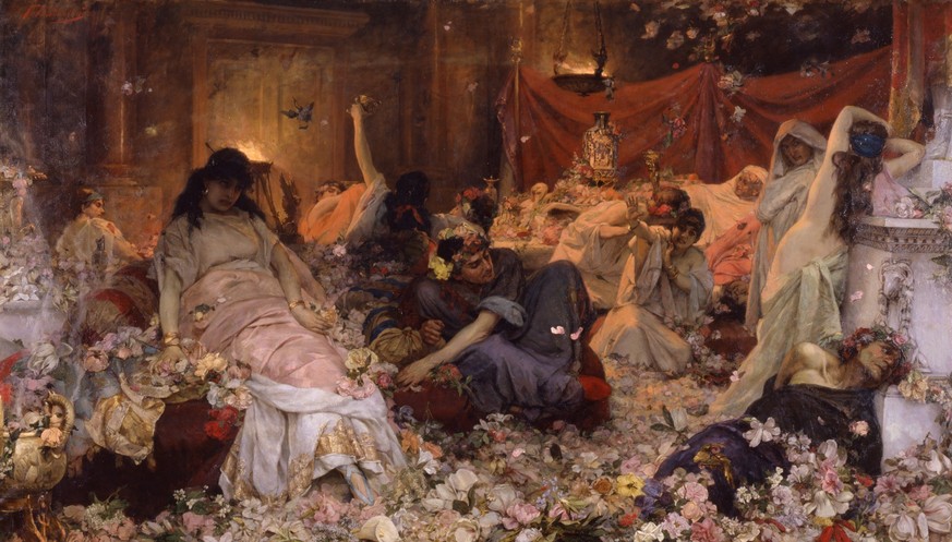 Pavlo Svedomsky (1849-1904), Noyés dans les fleurs, 1886.
