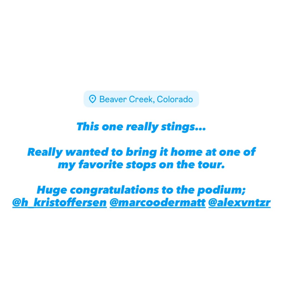 Lucas Pinheiro Braathen était déçu après son géant de Beaver Creek.