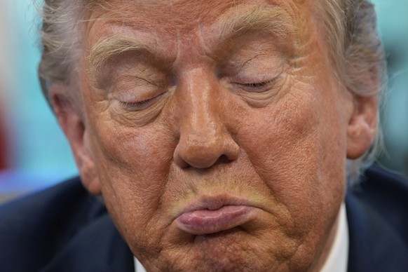 President Donald Trump speaks with reporters after signing executive orders in the Oval Office of the White House, Wednesday, April 23, 2025, in Washington. (AP Photo/Alex Brandon)
Donald Trump