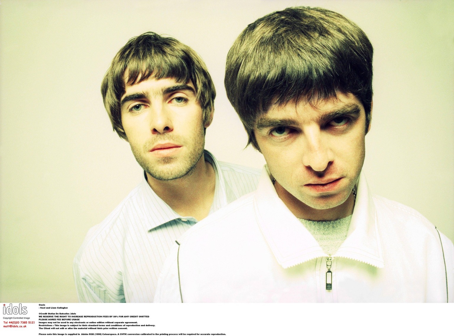 Oasis - Noel and Liam Gallagher _ Oasis - Noel and Liam Gallagher _ *** HIGHER RATES APPLY ***, Credit:Stefan de Batselier / Avalon PUBLICATIONxNOTxINxUKxFRAxUSA Copyright: xStefanxdexBatselierx/xAval ...