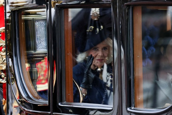 State Visit of President of the Republic of Korea Yoon Suk Yeol - Buckingham Palace, London Prince William The Prince of Wales and Princess Catherine The Princess of Wales arrive in a carriage at Buck ...