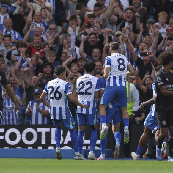 Brighton a infligé une deuxième défaite consécutive à Manchester City.