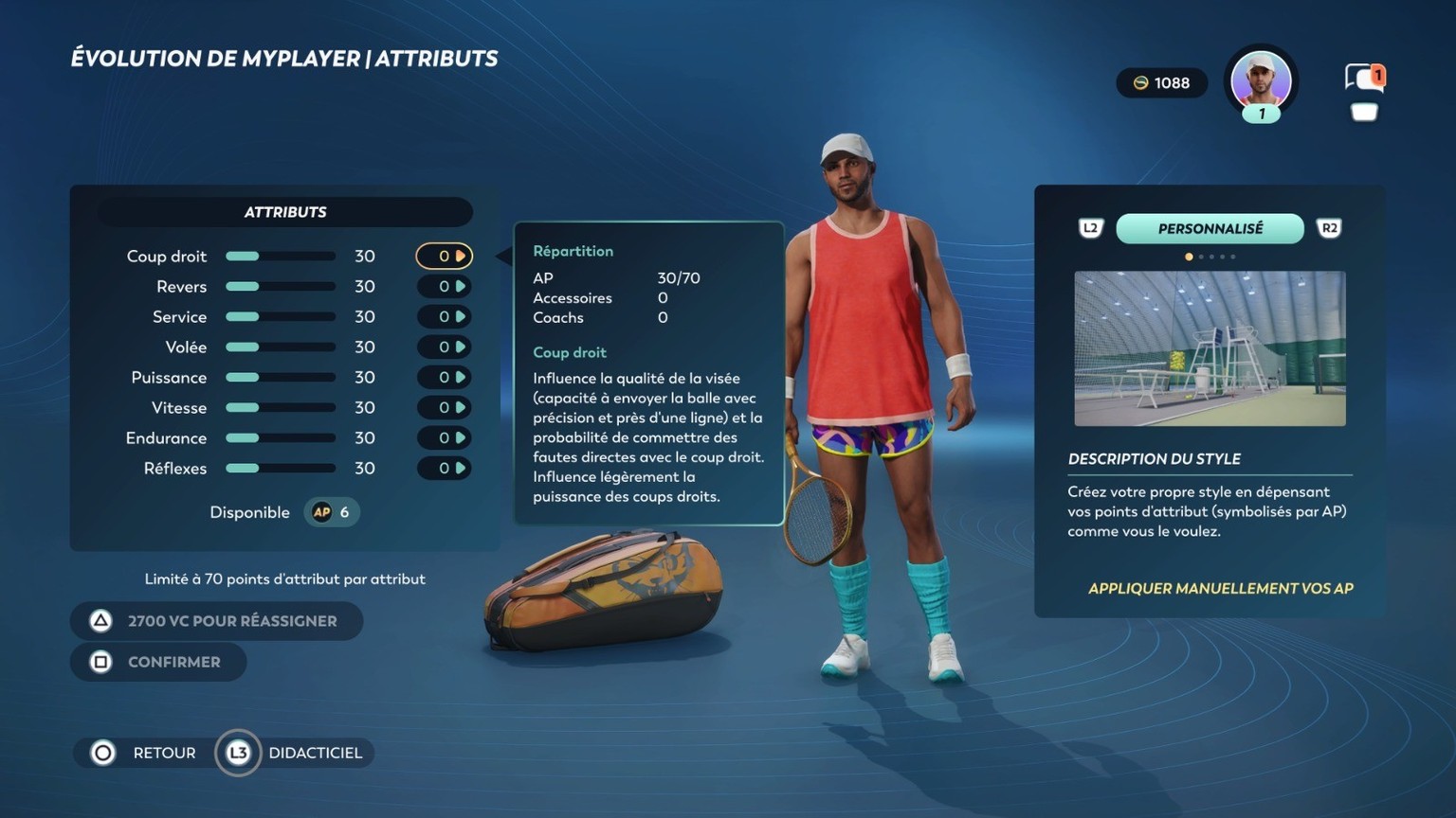Screenshot de TopSpin 2K25