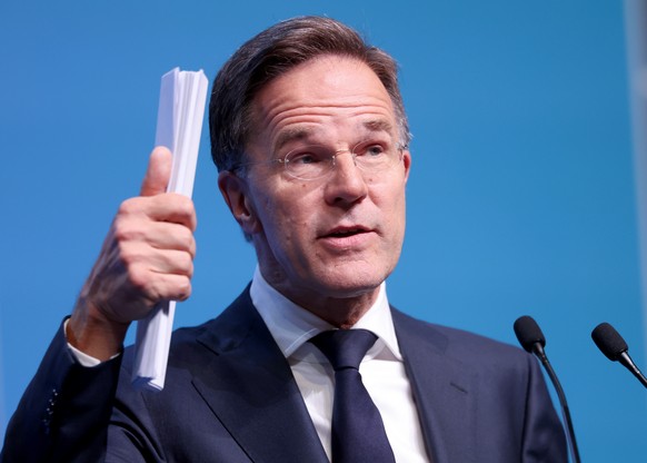 epa13098179 NATO Secretary General Mark Rutte speaks during a press conference at the 2026 NATO Summit in Ankara, Turkey, 08 July 2026. The NATO Summit takes place from 07-08 July. EPA/GEORGI LICOVSKI