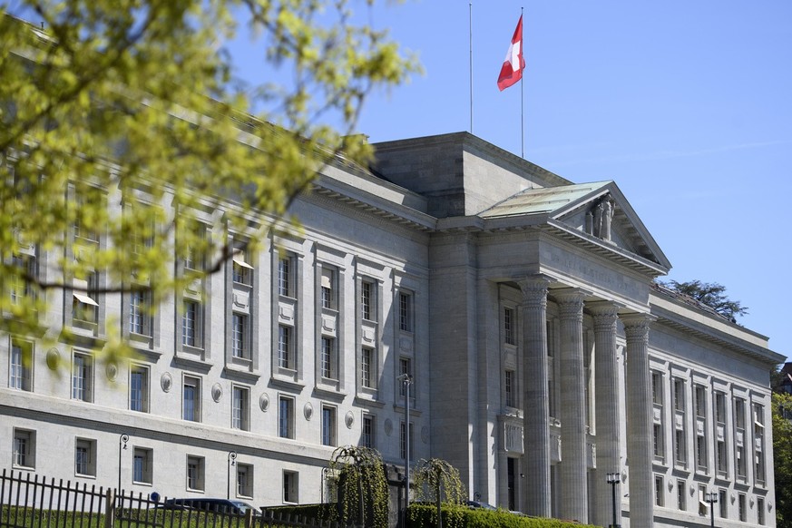 Le batiment du Tribunal Federal, TF, photographie ce jeudi 13 avril 2017 a Lausanne. (KEYSTONE/Laurent Gillieron)