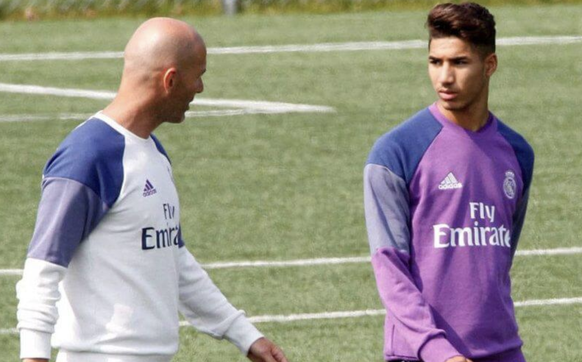 Au Real avec Zinédine Zidane.