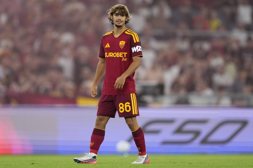 AS Roma V Atalanta BC - Serie A Rodrigo Mora of A in Rome, Italy, on September 5, 2026.S. Roma looks on during the Serie A match between AS Roma and Atalanta BC at Stadio Olimpico in Rome, Italy, on S ...