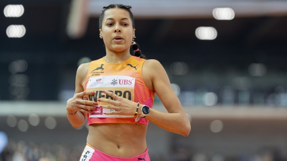 Audrey Werro, ici lors des championnats de Suisse en salle en f