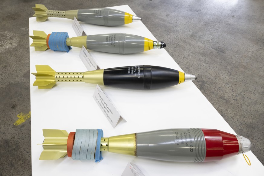 Des munitions Moers de l'armée suisse.