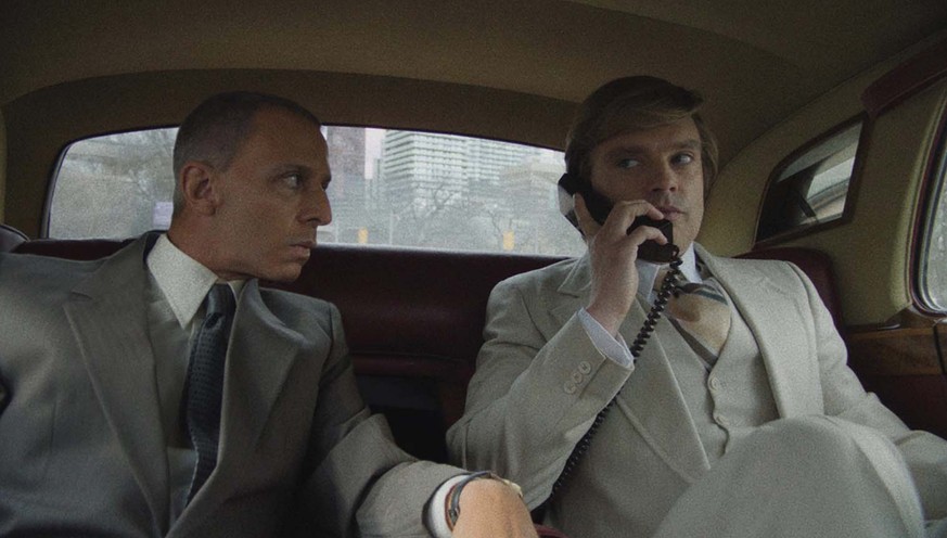Roy Cohn (Jeremy Strong) et Donald Trump (Sebastian Stan).