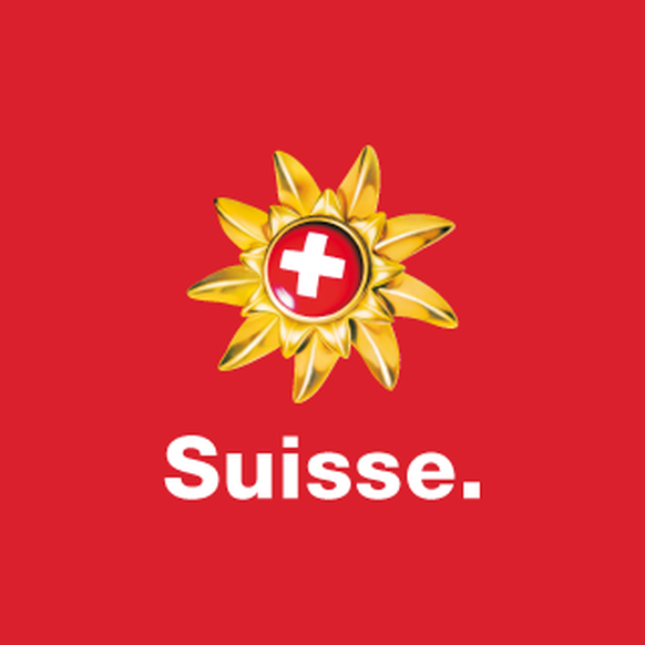 La fleur dorée, ancien logo de Swiss Tourisme.