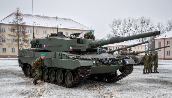 Un char Leopard de l'armée tchèque.