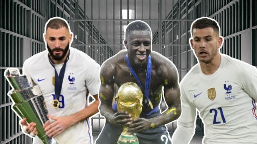 Karim Benzema, Benjamin Mendy et Lucas Hernandez.